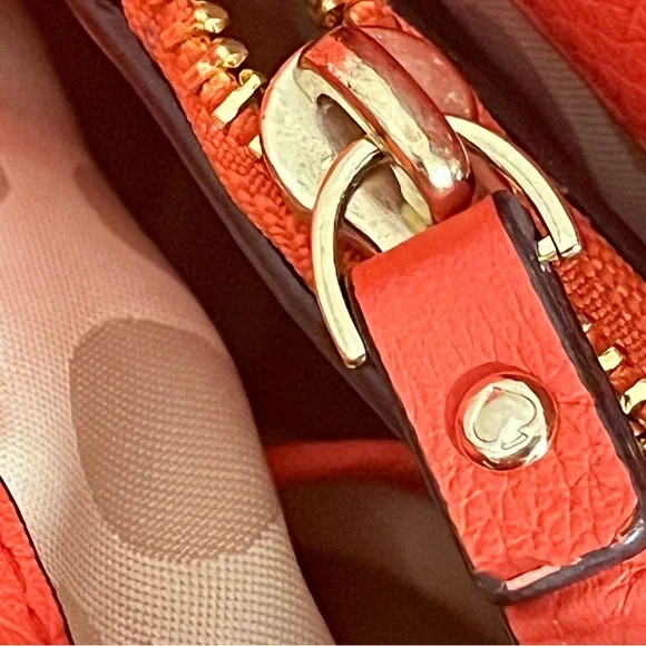 KATE SPADE new Maryanne West Valley Coral Bow Satchel Handbag + Dustbag - Picture 9 of 16